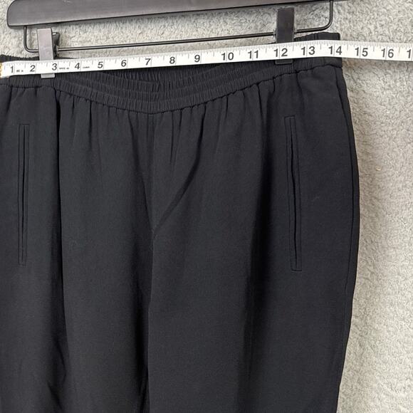 Stella McCartney Women's Black Joggers Elastic Waist Zipper Hem Size 44 (US M-L) - Picture 5 of 11